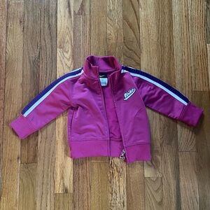 Nike Fuchsia Jacket with Navy and White Stripes